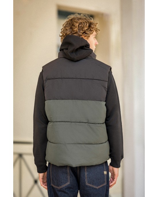 Μπουφάν αμάνικο Jack n Jones μαύρο ΑΜΑΝΙΚΑ ΜΠΟΥΦΑΝ