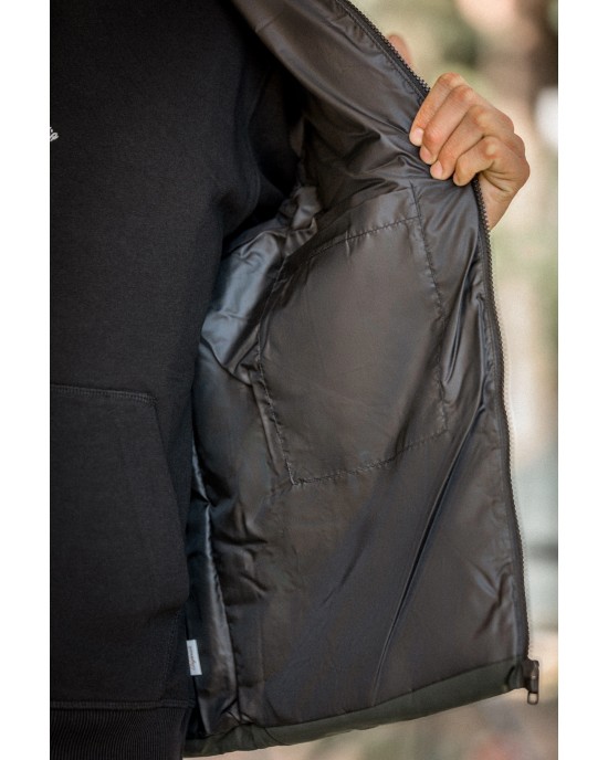 Μπουφάν αμάνικο Jack n Jones μαύρο ΑΜΑΝΙΚΑ ΜΠΟΥΦΑΝ