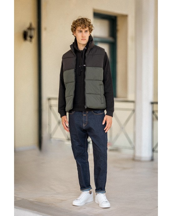 Μπουφάν αμάνικο Jack n Jones μαύρο ΑΜΑΝΙΚΑ ΜΠΟΥΦΑΝ