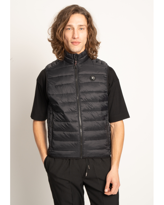 Μπουφάν αμάνικο Jack n Jones μαύρο ΑΜΑΝΙΚΑ ΜΠΟΥΦΑΝ