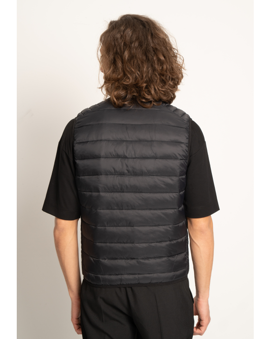 Μπουφάν αμάνικο Jack n Jones μαύρο ΑΜΑΝΙΚΑ ΜΠΟΥΦΑΝ