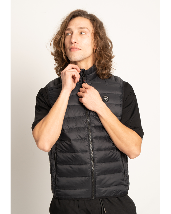 Μπουφάν αμάνικο Jack n Jones μαύρο ΑΜΑΝΙΚΑ ΜΠΟΥΦΑΝ