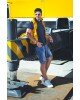 Αμάνικο μπουφάν μουσταρδί