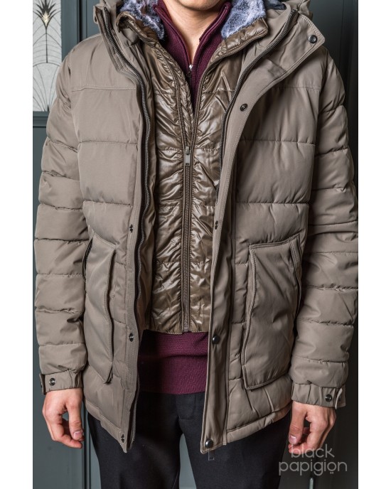 Μπουφάν παρκά Artisti Italiani μπεζ ΜΠΟΥΦΑΝ ΠΑΡΚΑ