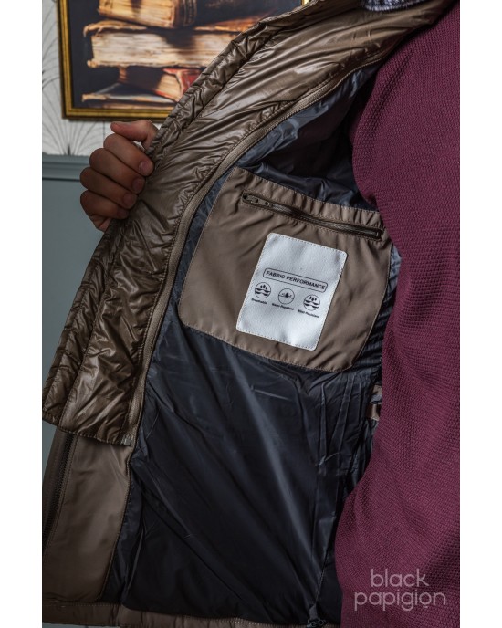 Μπουφάν παρκά Artisti Italiani μπεζ ΜΠΟΥΦΑΝ ΠΑΡΚΑ