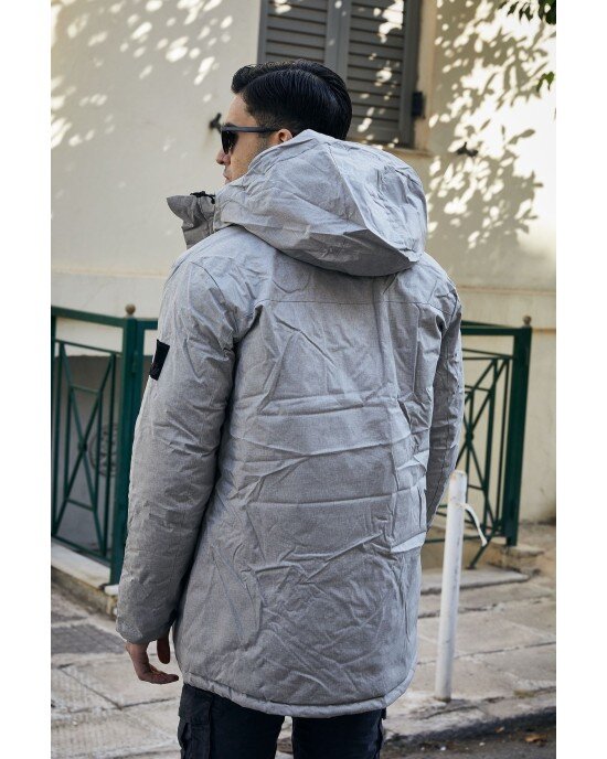Μπουφάν Jack n Jones γκρι ΜΠΟΥΦΑΝ Μπουφάν Jack n Jones γκρι ΜΠΟΥΦΑΝ
