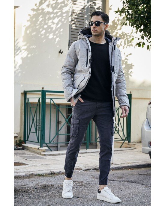 Μπουφάν Jack n Jones γκρι ΜΠΟΥΦΑΝ Μπουφάν Jack n Jones γκρι ΜΠΟΥΦΑΝ
