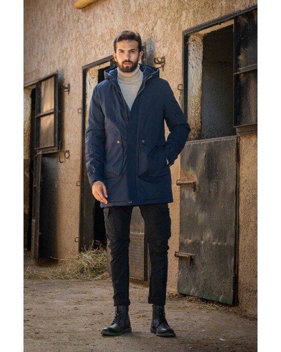 Μπουφάν παρκά Splendid Clothing μπλε ΜΠΟΥΦΑΝ ΠΑΡΚΑ