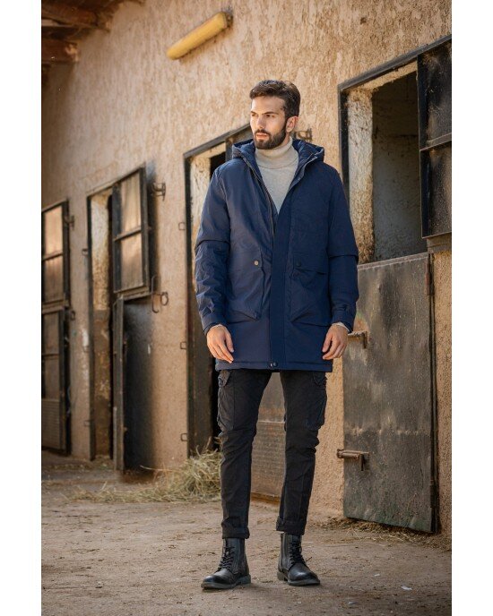 Μπουφάν παρκά Splendid Clothing μπλε ΜΠΟΥΦΑΝ ΠΑΡΚΑ