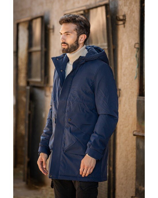 Μπουφάν παρκά Splendid Clothing μπλε ΜΠΟΥΦΑΝ ΠΑΡΚΑ