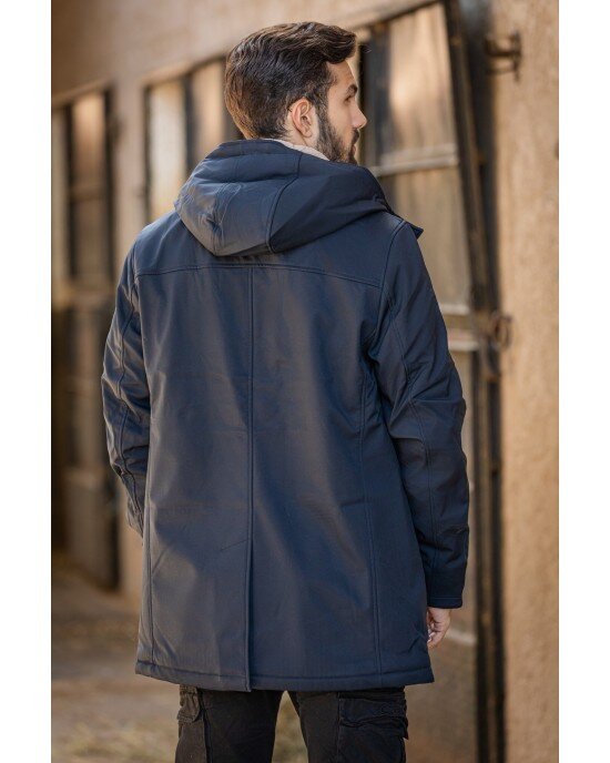 Μπουφάν παρκά Splendid Clothing μπλε ΜΠΟΥΦΑΝ ΠΑΡΚΑ