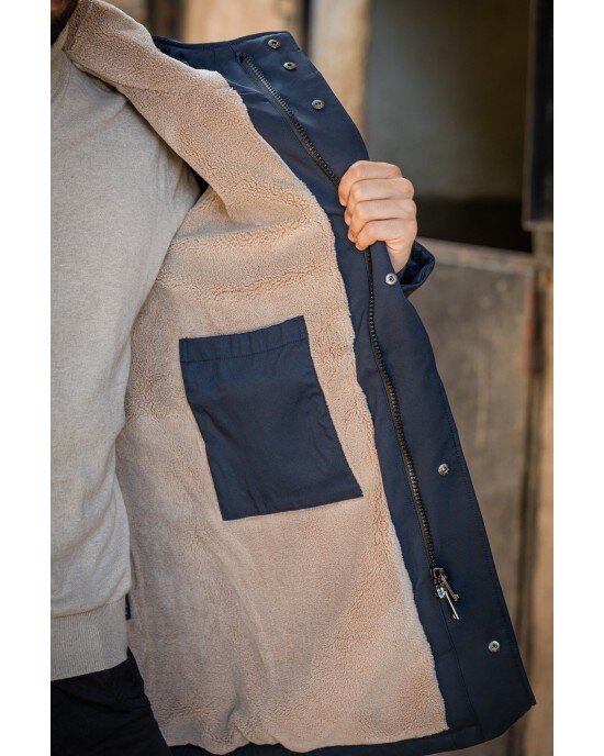 Μπουφάν παρκά Splendid Clothing μπλε ΜΠΟΥΦΑΝ ΠΑΡΚΑ