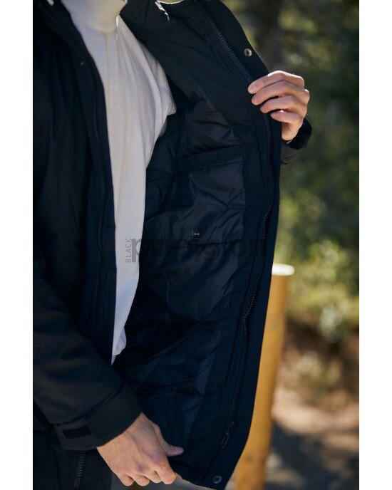 Μπουφάν παρκά Splendid Clothing μαύρο ΜΠΟΥΦΑΝ ΠΑΡΚΑ