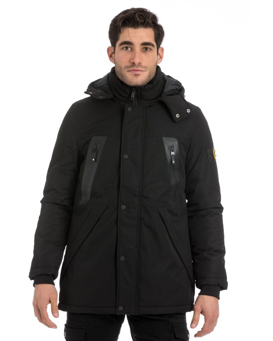 Μπουφάν παρκά Biston μαύρο