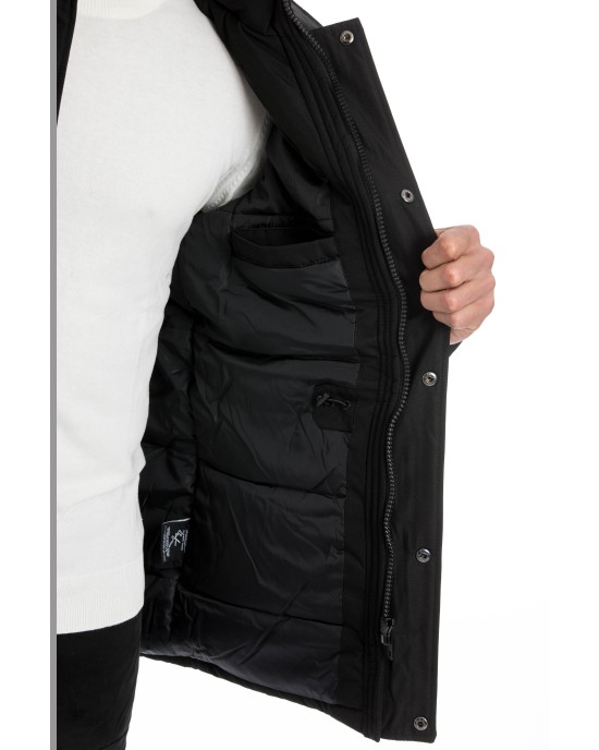 Μπουφάν παρκά Biston μαύρο