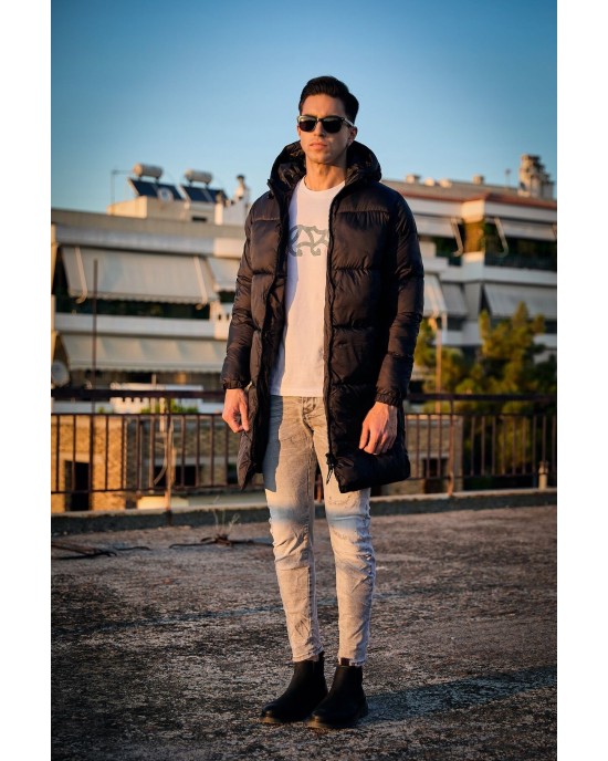 Μπουφάν Jack n Jones μαύρο Μπουφάν Jack n Jones μαύρο