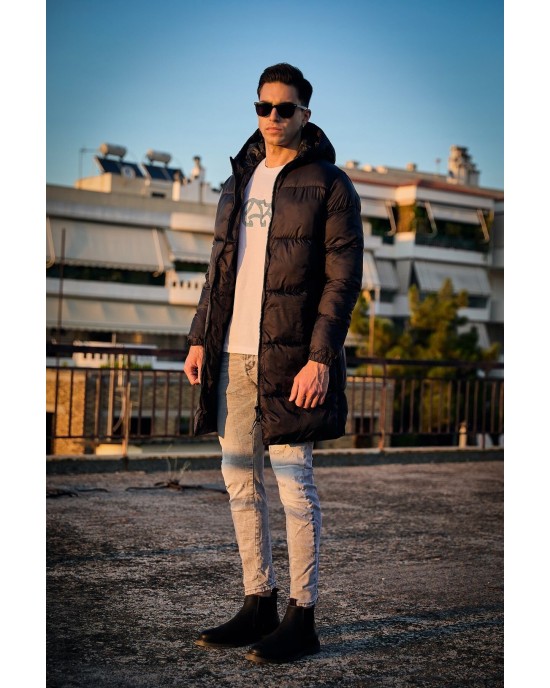 Μπουφάν Jack n Jones μαύρο Μπουφάν Jack n Jones μαύρο
