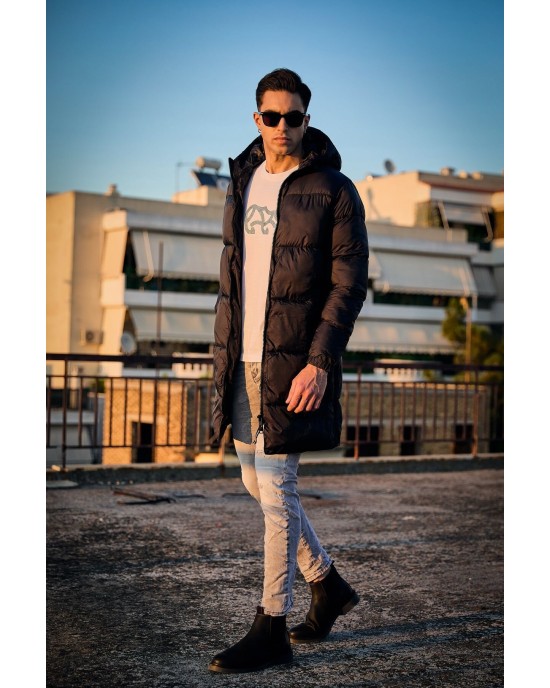 Μπουφάν Jack n Jones μαύρο Μπουφάν Jack n Jones μαύρο
