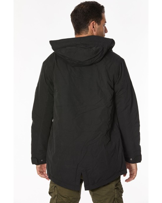 Μπουφάν Jack n Jones μαύρο ΜΠΟΥΦΑΝ ΠΑΡΚΑ