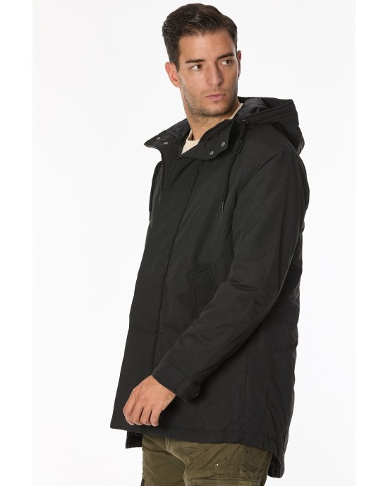 Μπουφάν Jack n Jones μαύρο ΜΠΟΥΦΑΝ ΠΑΡΚΑ