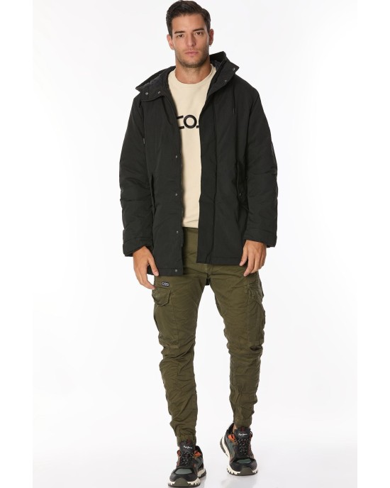 Μπουφάν Jack n Jones μαύρο ΜΠΟΥΦΑΝ ΠΑΡΚΑ