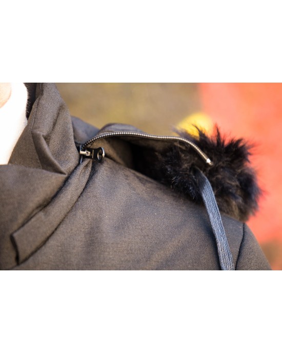 Μπουφάν παρκά Splendid Clothing μαύρο