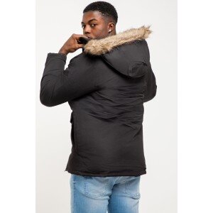 Μπουφάν Jack n Jones μαύρο Μπουφάν Jack n Jones μαύρο