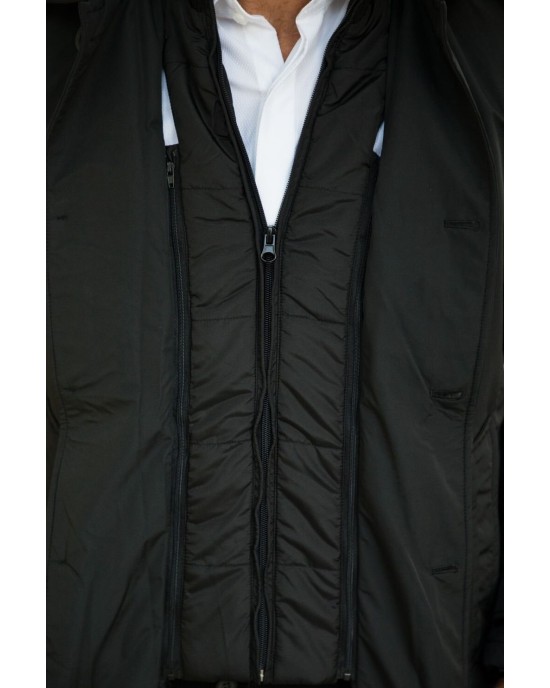 Μπουφάν παρκά Biston μαύρο