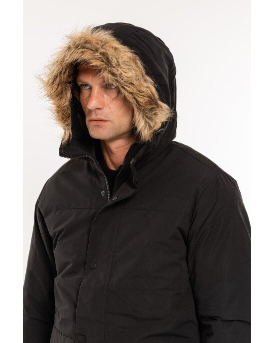 Μπουφάν Jack n Jones μαύρο ΜΠΟΥΦΑΝ ΠΑΡΚΑ