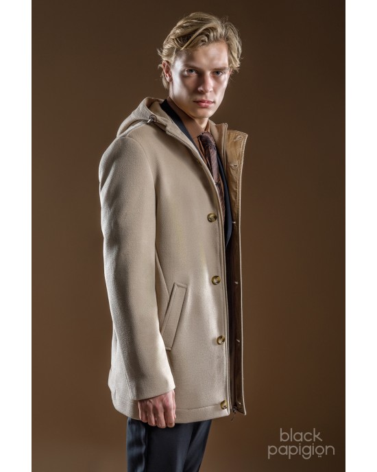 Παλτό Artisti Italiani μπεζ ΠΑΛΤΟ