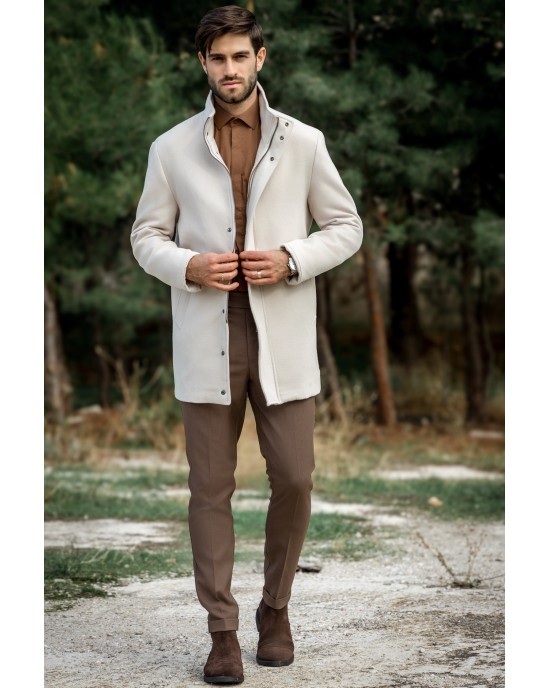 Παλτό Vittorio Adamo μπεζ ΠΑΛΤΟ