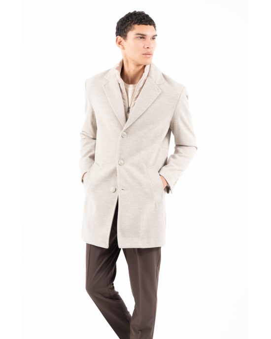 Παλτό Vittorio Giakomo μπεζ ΠΑΛΤΟ
