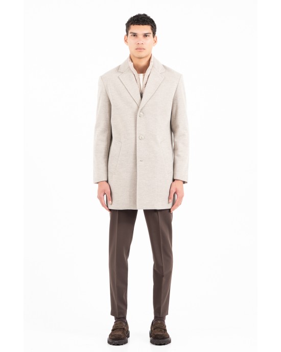 Παλτό Vittorio Giakomo μπεζ ΠΑΛΤΟ