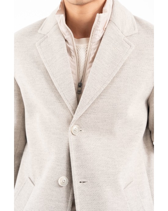 Παλτό Vittorio Giakomo μπεζ ΠΑΛΤΟ