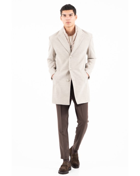 Παλτό Vittorio Giakomo μπεζ ΠΑΛΤΟ