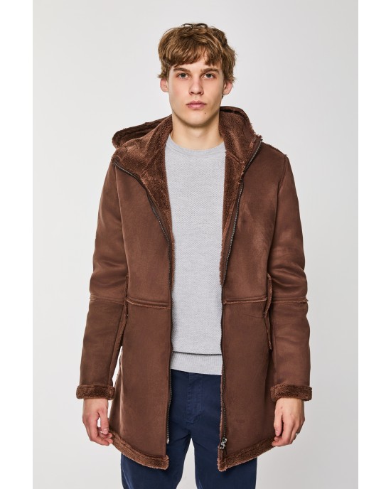 Παλτό Over/D καφέ ΠΑΛΤΟ