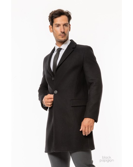 Παλτό Hugo μαύρο ΠΑΛΤΟ