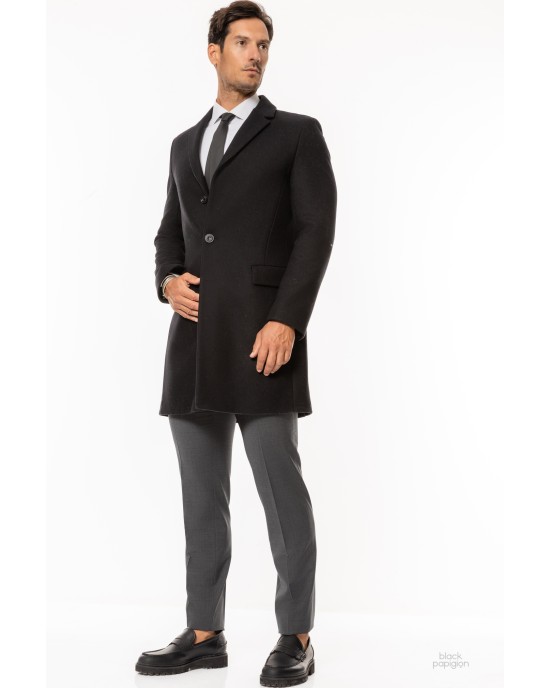 Παλτό Hugo μαύρο ΠΑΛΤΟ