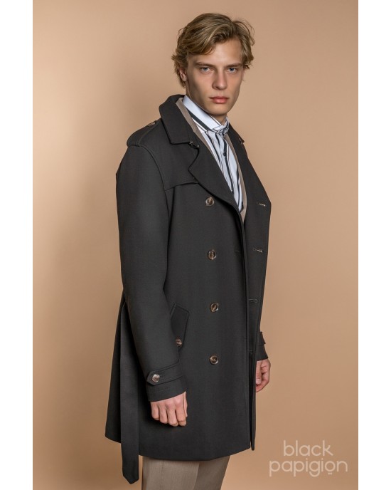 Παλτό Vittorio Morelo μαύρο ΠΑΛΤΟ