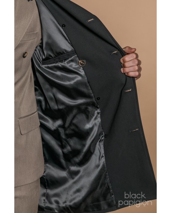 Παλτό Vittorio Morelo μαύρο ΠΑΛΤΟ