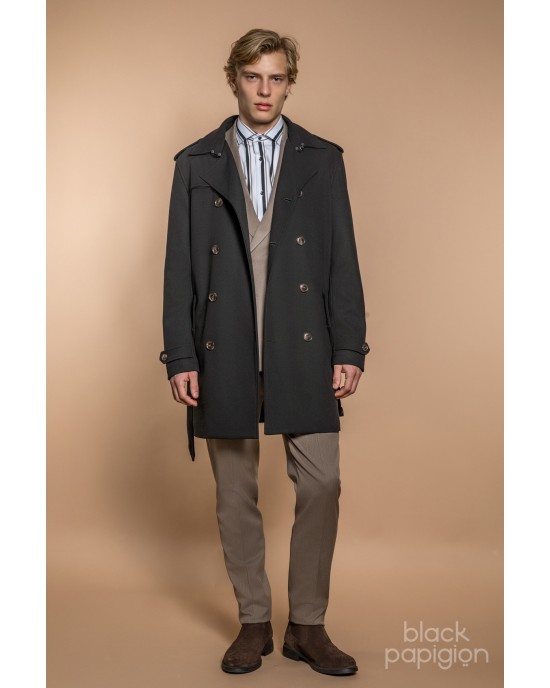 Παλτό Vittorio Morelo μαύρο ΠΑΛΤΟ