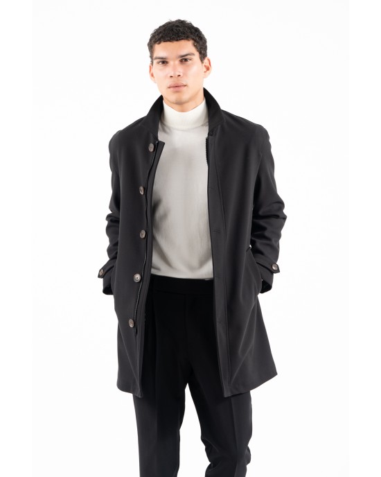 Παλτό Vittorio Novara μαύρο ΠΑΛΤΟ