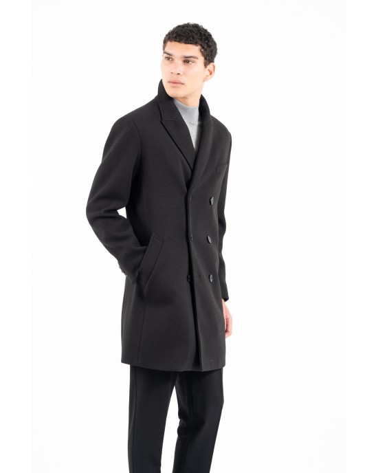 Παλτό Vittorio Etore μαύρο ΠΑΛΤΟ