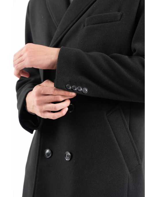 Παλτό Vittorio Etore μαύρο ΠΑΛΤΟ