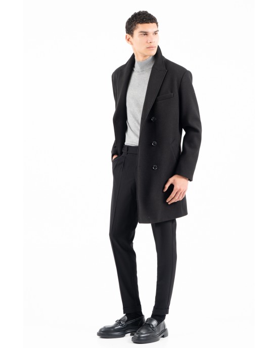 Παλτό Vittorio Etore μαύρο ΠΑΛΤΟ