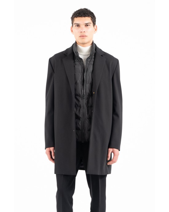 Παλτό Vittorio Arone μαύρο ΠΑΛΤΟ