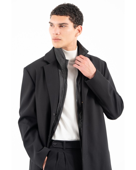 Παλτό Vittorio Arone μαύρο ΠΑΛΤΟ