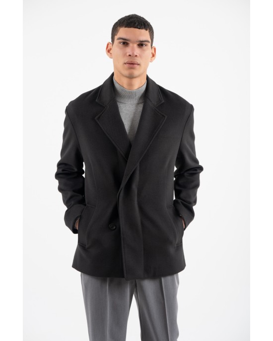 Παλτό Vittorio Perugia μαύρο ΠΑΛΤΟ