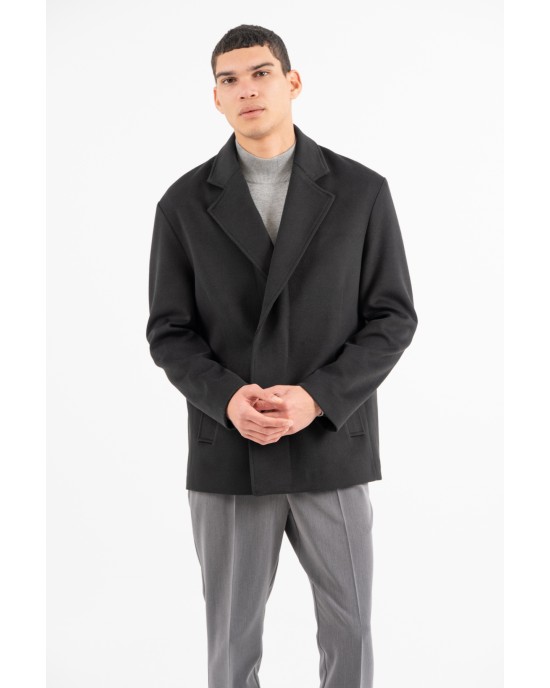 Παλτό Vittorio Perugia μαύρο ΠΑΛΤΟ