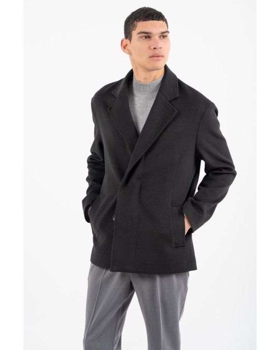 Παλτό Vittorio Perugia μαύρο ΠΑΛΤΟ